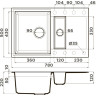 Мойка OMOIKIRI SAKAIME 78-2-GR Tetogranit/leningrad grey 4993559