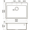 Мойка OMOIKIRI TEDORI 68-CH Tetogranit/шампань 4993969