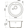Мойка OMOIKIRI YASUGATA 48R-EV Tetogranit/эверест 4993213