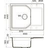 Мойка OMOIKIRI YONAKA 65-DC Artgranit/темный шоколад 4993347