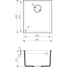 Мойка OMOIKIRI BOSEN 38-U-PL Tetogranit/платина 4993230