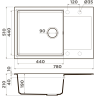 Мойка OMOIKIRI DAISEN 78-SA Artgranit/бежевый 4993418