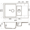 Мойка OMOIKIRI DAISEN 86-2-DC 4993476