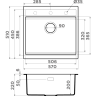 Мойка OMOIKIRI KITAGAWA 57-GB Artceramic/графит 4993315