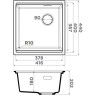 Мойка OMOIKIRI YORU 42-U-BL Side Artgranit/черный 4997338
