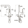 Смеситель OMOIKIRI AKASHI-S OAK-CR-35-S